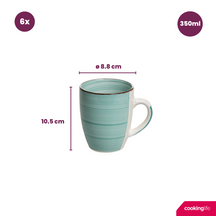 Cookinglife Becher Delice Blau 350 ml - 6 Stück