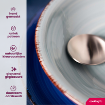 Cookinglife Pastateller Delice Blau ø 23 cm - 6 Stück