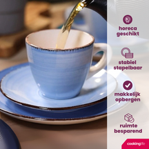 Cookinglife Eierbecher Delice Blue - 6 Stück