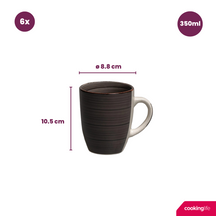 Cookinglife Becher Delice Grau 350 ml - 6 Stück