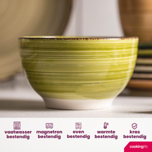 Cookinglife Kleine Schalen Delice Grün ø 12 cm - 6 Stück
