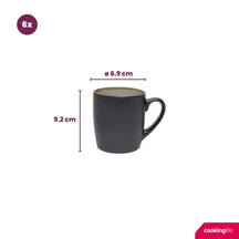 Cookinglife Tassen Nola Warm Grey - 350 ml - 6 Stück