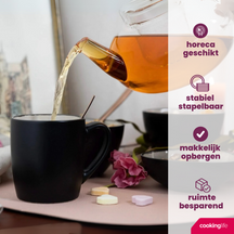 Cookinglife Tassen Nola Warm Grey - 350 ml - 6 Stück