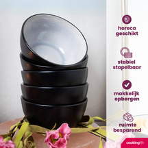 Cookinglife Kleine Schalen Nola Warm Grey ø 12 cm - 6 Stück