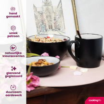 Cookinglife Tassen Nola Warm Grey - 350 ml - 6 Stück