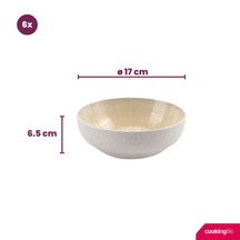 Cookinglife Suppenschalen / Schalen Nola Sand ø 17 cm - 6 Stück