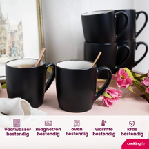 Cookinglife Tassen Nola Warm Grey - 350 ml - 6 Stück