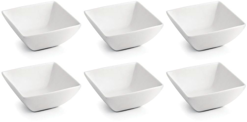 BonBistro Yong Squito Dipschalen 10 x 10 cm - Weiß - 6er-Pack
