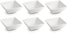BonBistro Yong Squito Schalen 14 x 14 cm - Weiß - 6er-Pack