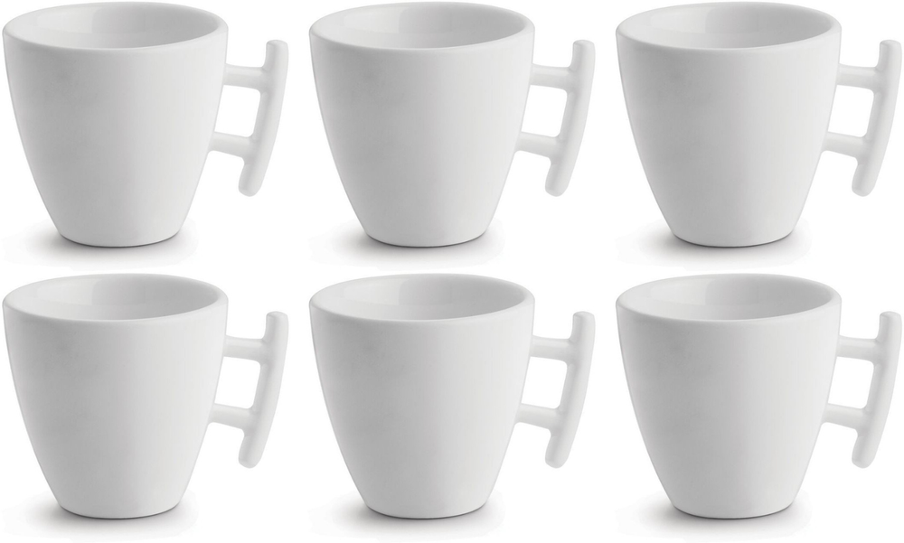 BonBistro Kaffeetasse Yong Squito 170 ml - Weiß - 6er-Pack