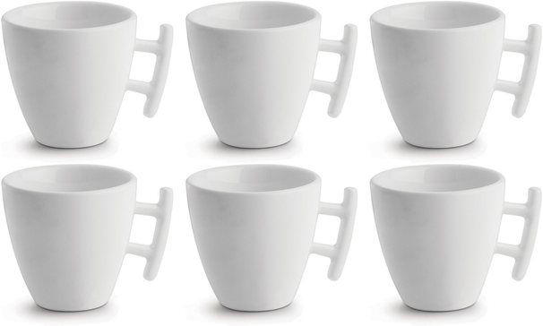 BonBistro Kaffeetasse Yong Squito 170 ml - Weiß - 6er-Pack