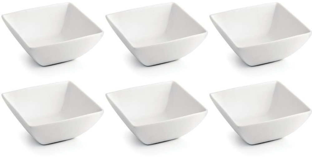BonBistro Yong Squito Schalen 18 x 18 cm - Weiß - 6er-Pack
