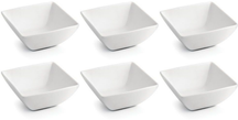 BonBistro Yong Squito Schalen 18 x 18 cm - Weiß - 6er-Pack