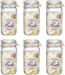 Bormioli Rocco Weckpot Fido 11 x 11 cm / 1,5 Liter - 6 Stück