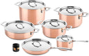 Ducq Topfset 3-Ply Copper - Kupfer 6-tlg Ø20/20/24/16/28/26 cm - Induktion