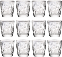 Bormioli Rocco Glas-Set - Wassergläser - Transparent - Diamant - 300 ml - 12-teilig