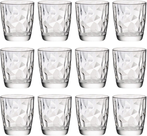 Bormioli Rocco Glas-Set - Wassergläser - Transparent - Diamant - 300 ml - 12-teilig