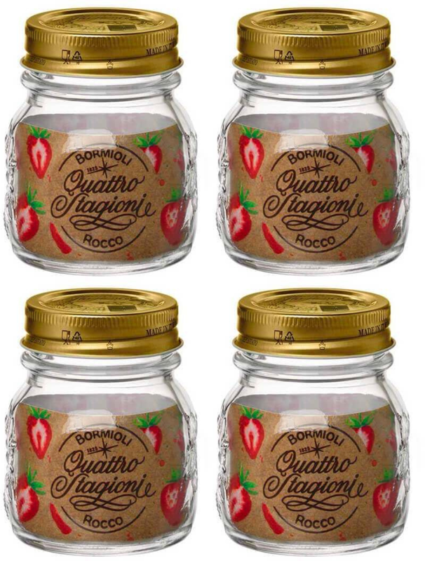 Bormioli Rocco Weckjars Quattro Stagioni - ø 8,5 cm / 250 ml - 4 Stück