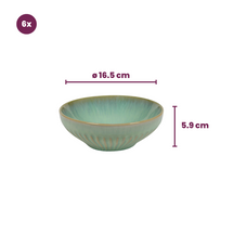 Cookinglife Geschirrset Aqua Maris 18-teilig / 6 Personen - 6 Speiseteller, 6 Frühstücksteller und 6 Schalen