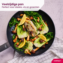 Cookinglife Bratpfanne Black Cera Ø 28 cm – geeignet für alle Wärmequellen – keramische Antihaftbeschichtung