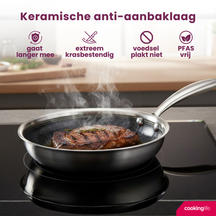 Cookinglife Bratpfanne HexaCook Hybride Pfanne ø 20 cm - NON STICK - geeignet für alle Wärmequellen - keramische Antihaftbeschichtung