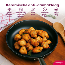 Cookinglife Bratpfannenset ProForge Ø 24 und 28 cm – geeignet für alle Wärmequellen – keramische Antihaftbeschichtung 