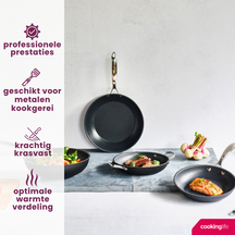 Cookinglife Bratpfanne Revolt Ø 24 cm – geeignet für alle Wärmequellen – keramische Antihaftbeschichtung