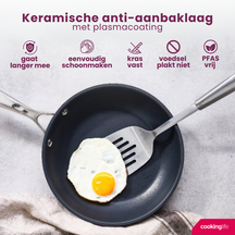 Cookinglife Bratpfanne Revolt Ø 24 cm – geeignet für alle Wärmequellen – keramische Antihaftbeschichtung