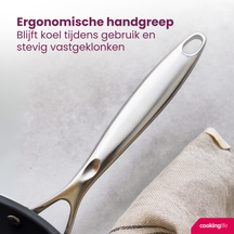 Cookinglife Bratpfanne Revolt Ø 24 cm – geeignet für alle Wärmequellen – keramische Antihaftbeschichtung