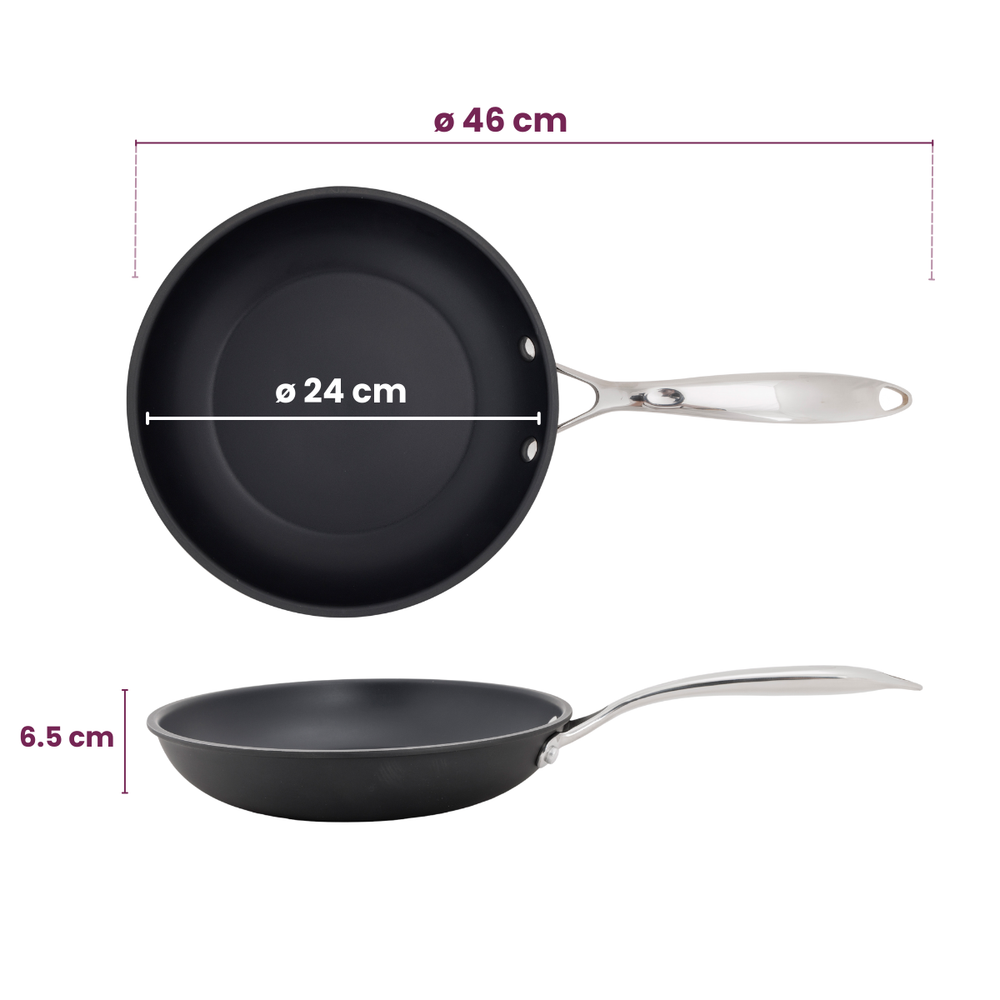 Cookinglife Bratpfanne Revolt Ø 24 cm – geeignet für alle Wärmequellen – keramische Antihaftbeschichtung
