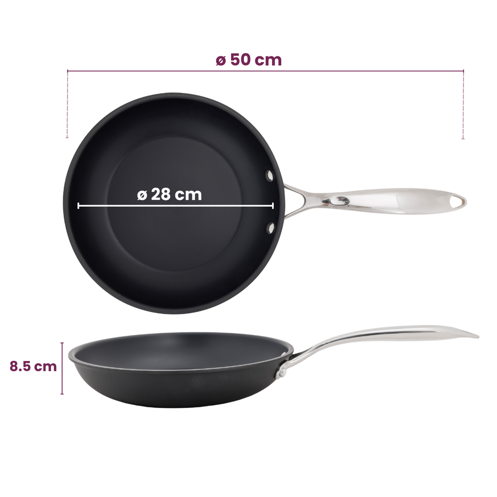Cookinglife Bratpfanne Revolt Ø 28 cm – geeignet für alle Wärmequellen – keramische Antihaftbeschichtung