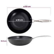 Cookinglife Wokpfanne Revolt Ø 28 cm – keramische Antihaftbeschichtung – geeignet für alle Wärmequellen