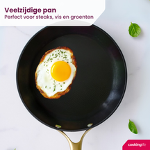 Cookinglife Bratpfannenset Style Schwarz Ø 24 und 28 cm – geeignet für alle Wärmequellen – keramische Antihaftbeschichtung