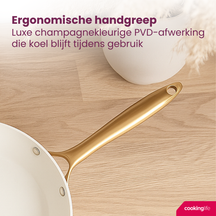 Cookinglife Bratpfannenset Style Schwarz Ø 24 und 28 cm – geeignet für alle Wärmequellen – keramische Antihaftbeschichtung