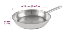 Cookinglife Bratpfannenset Superior Triply Edelstahl 3-teilig - ø 20, 24 & 28 cm - geeignet für alle Wärmequellen - ohne Antihaftbeschichtung