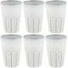 Cosy & Trendy Latte Macchiato Becher Bistro Vintage White 450 ml - 6 Stück