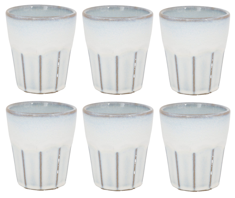 Cosy & Trendy Cappuccino Becher Bistro Vintage White 290 ml - 6 Stück
