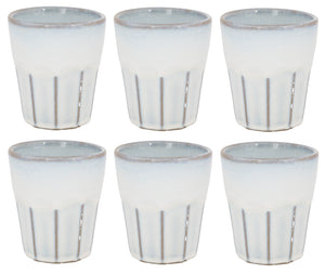 Cosy & Trendy Cappuccino Becher Bistro Vintage White 290 ml - 6 Stück