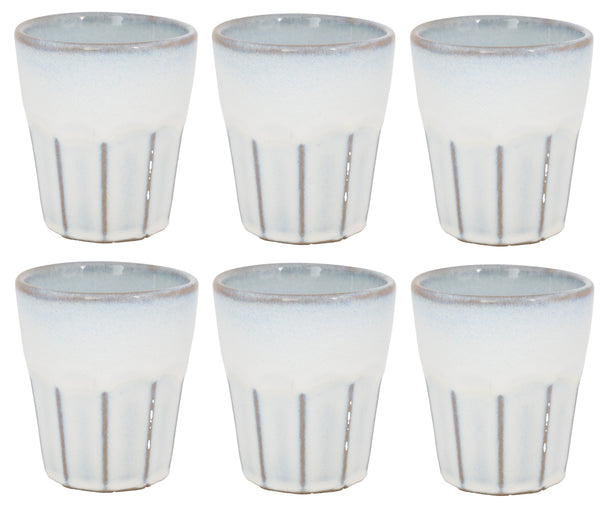 Cosy & Trendy Cappuccino Becher Bistro Vintage White 290 ml - 6 Stück