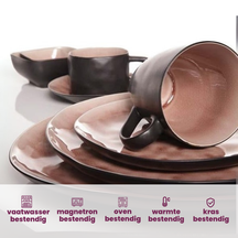 Cosy & Trendy Tassen / Becher - Laguna Old Rose - 450 ml - 4 Stück