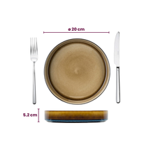 Cosy & Trendy Tiefe Teller / Pastateller - Quintana Amber ø 20 cm / H 5,2 cm - 4 Stück