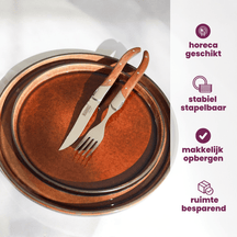 Cosy & Trendy Kuchentellers Quintana Amber ø 14 cm - 4 Stuks