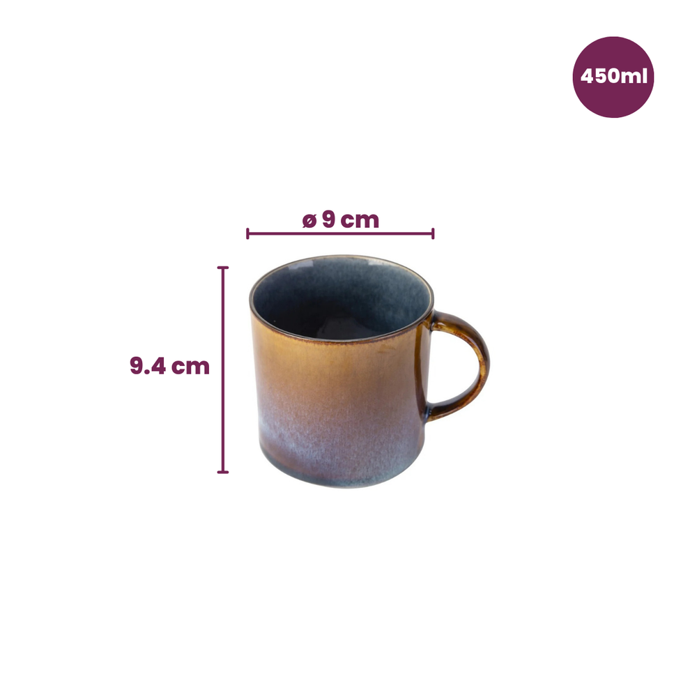 Cosy & Trendy Tassen / Becher Quintana Blue - 450 ml - 4 Stück
