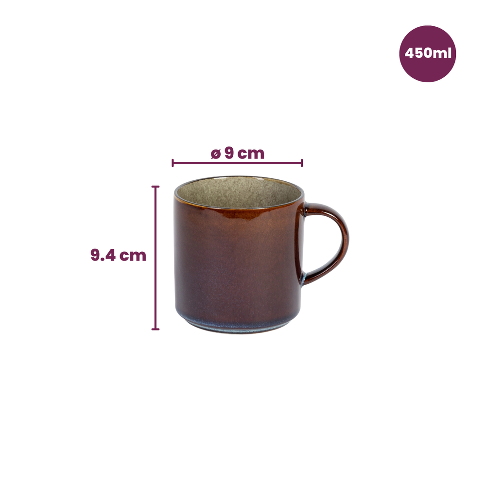 Cosy & Trendy Tassen / Becher Quintana Green - 450 ml - 4 Stück