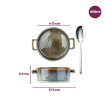 Cosy & Trendy Suppenschalen / Schalen - Quintana Green ø 13 cm / 450 ml - 4 Stück