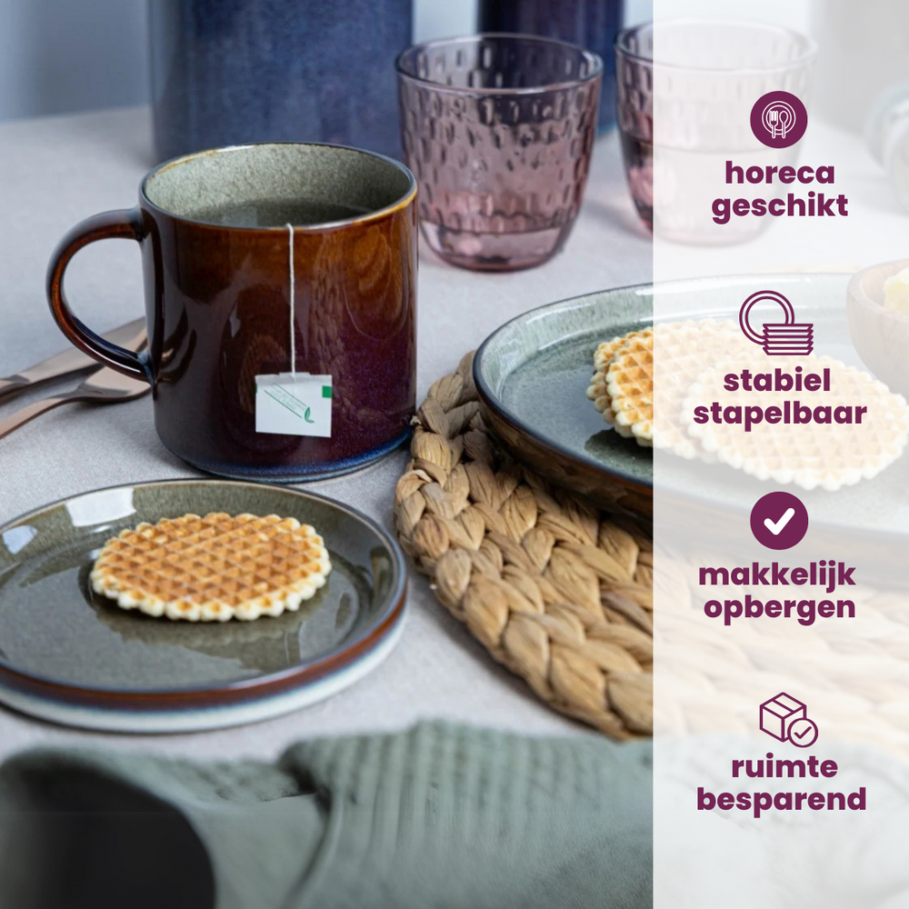 Cosy & Trendy Kaffeetassen / Senseokaffeetassen - Quintana Amber - 220 ml - 4 Stück