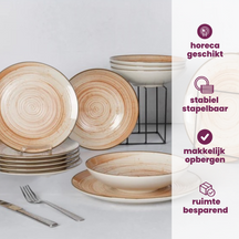 Cosy & Trendy Frühstücksteller / Dessertteller - Sintra Terracotta ø 20 cm - 4 Stück