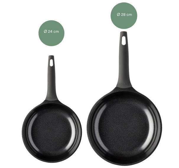Sola Bratpfannenset Ceramic Deluxe 2-teilig ø 24 & 28 cm - keramische Antihaftbeschichtung