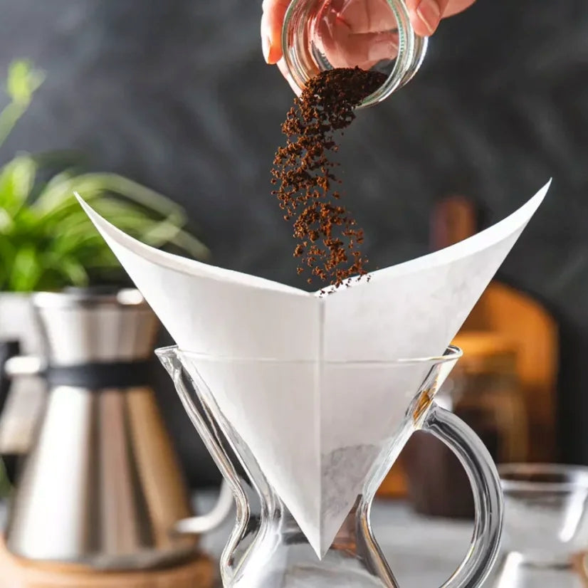 Chemex Kaffeefilter / Papierfilter FS-100 Square - Vorgefaltet - 100 Stück