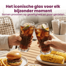 Coca-Cola-Gläser – Longdrinkgläser – Softdrinkgläser – Crown Cap – 350 ml – 4 Stück